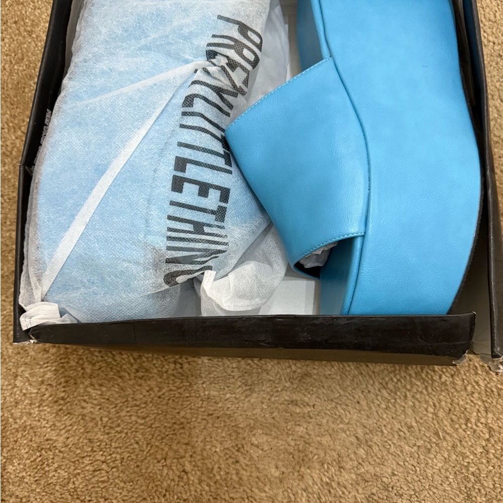 PrettyLittleThing Vibrant Blue Platform Heels
